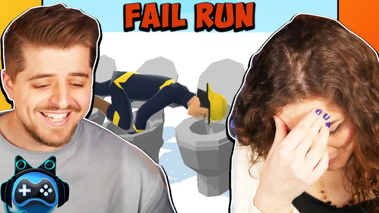 WIR SPRINGEN MIT DEM KOPF INS KLO! Fail Run Mobile Game