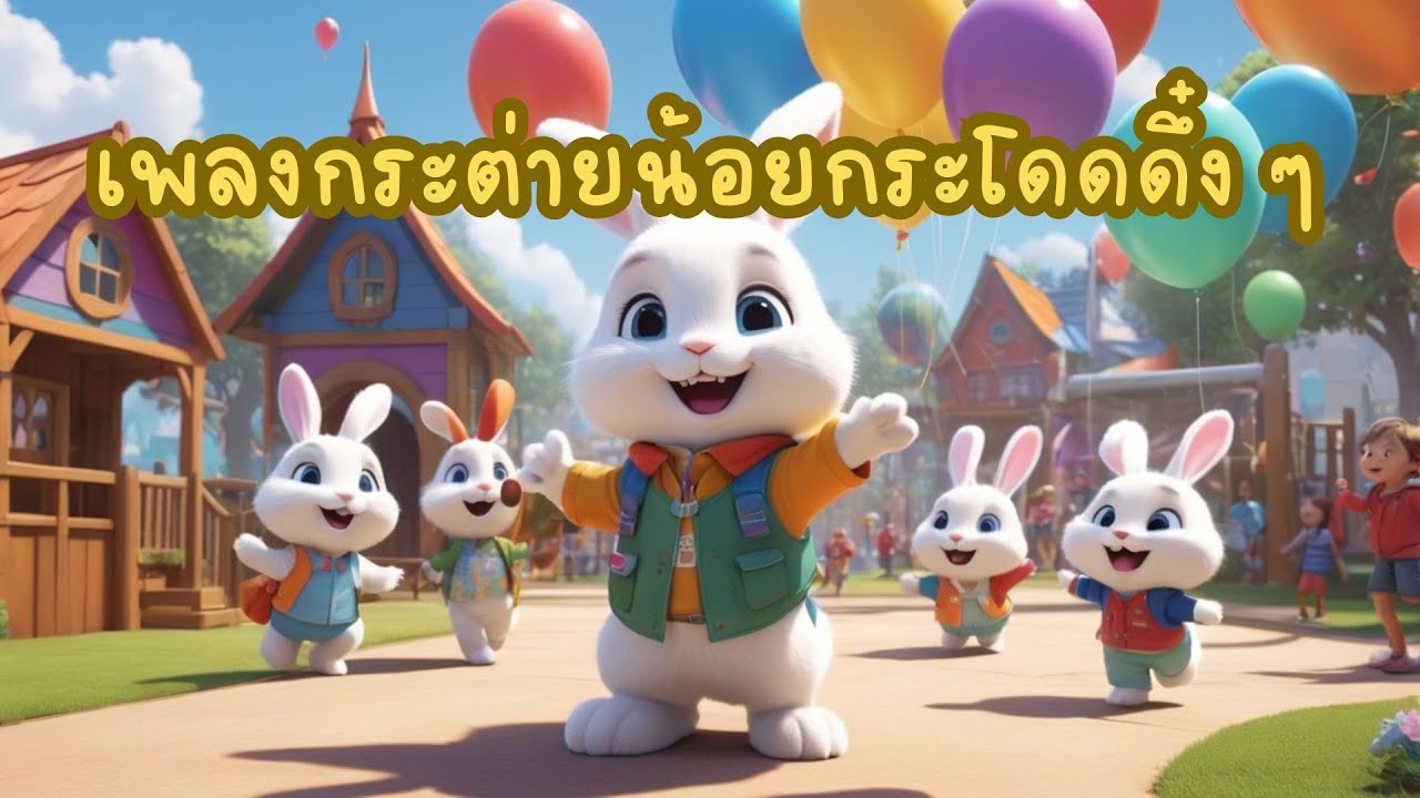 เพลงกระต่ายน้อยกระโดดดึ๋ง ๆ / เพลงเด็ก เหมาะกับเด็ก อนุบาล จังหวะมันสนุกสนาน