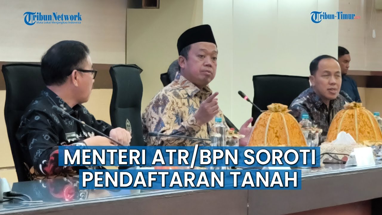 Menteri ATR/BPN Bahas Evaluasi Pertanahan di Sulsel Termasuk Pendaftaran Tanah hingga RDTR Daerah