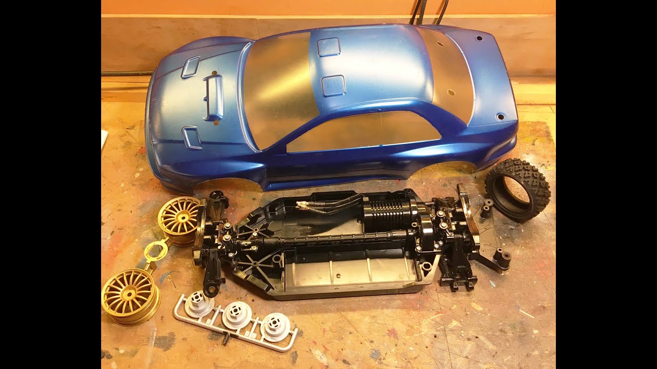 Subaru Impreza  RC Tamiya 1/10 part 2, preparing and painting