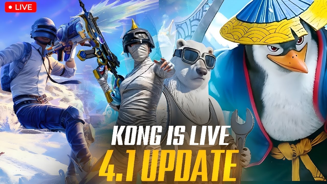 Kong is LIVE 😱 | BGMI 4.1 Update में लगा तहलका! 🔥 Full Rush Fight