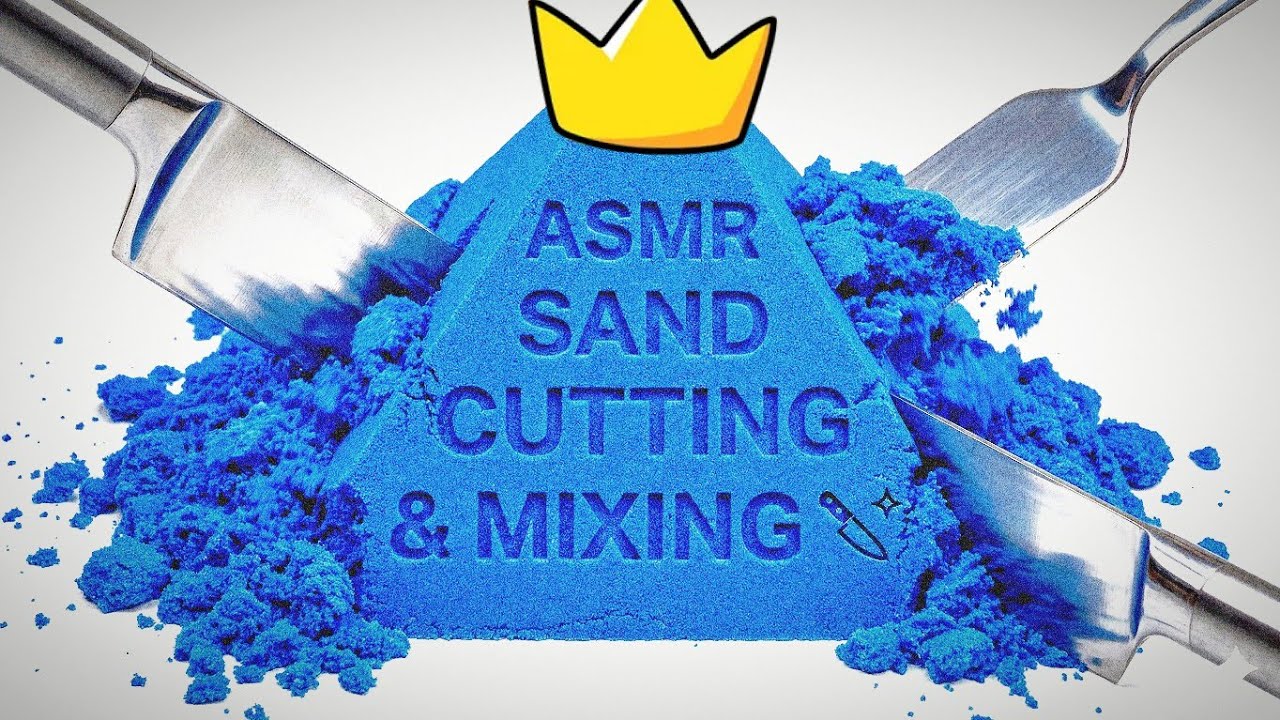 Very Satisfying Kinetic Sand Cutting ASMR | Relaxing Crunchy Sounds & Sleep 
