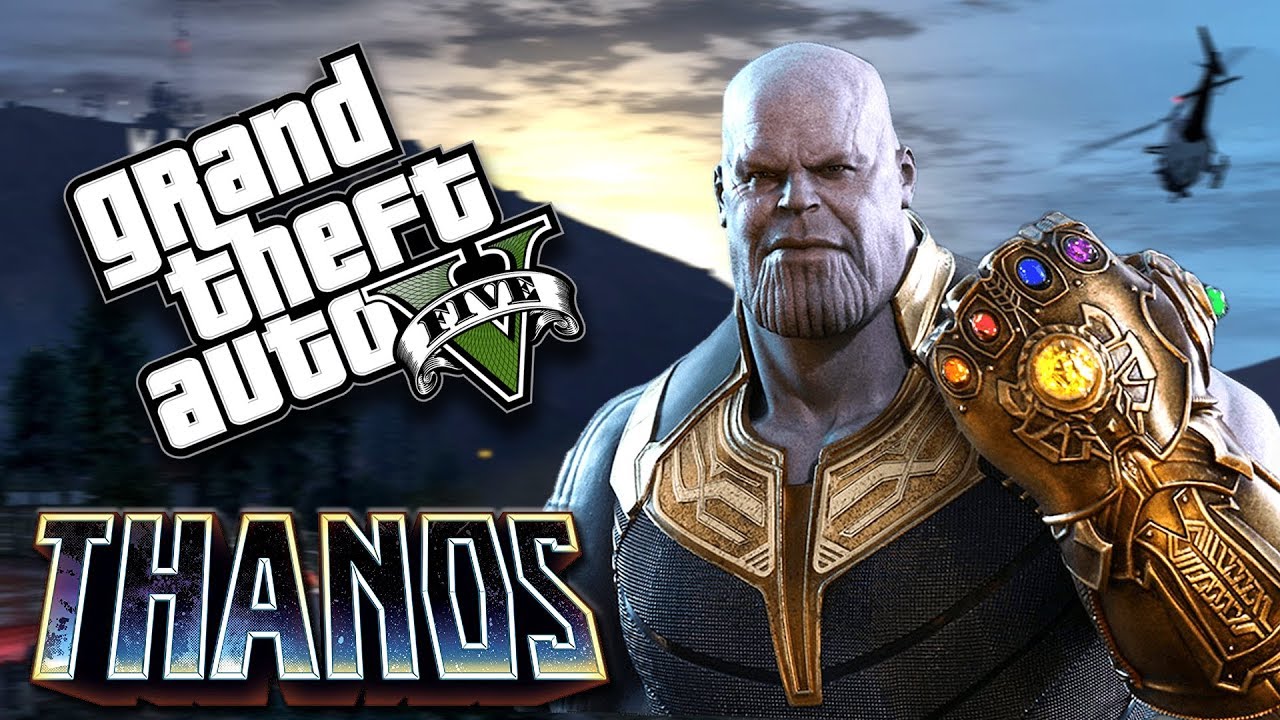 GTA 5 THANOS Mod Gameplay | All THANOS Powers with 6 Infinity Stones