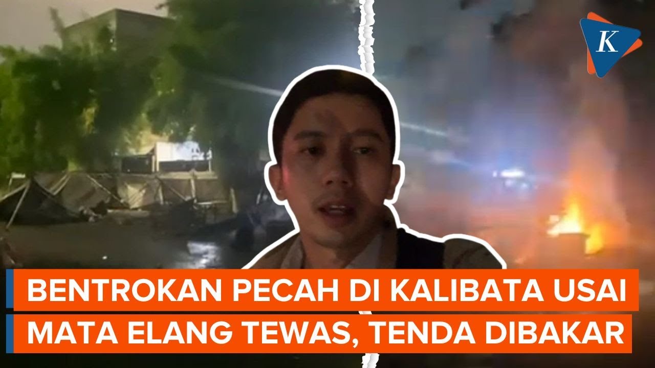 Bentrokan Pecah Usai Mata Elang Tewas di Kalibata, Tenda Pedagang Dibakar
