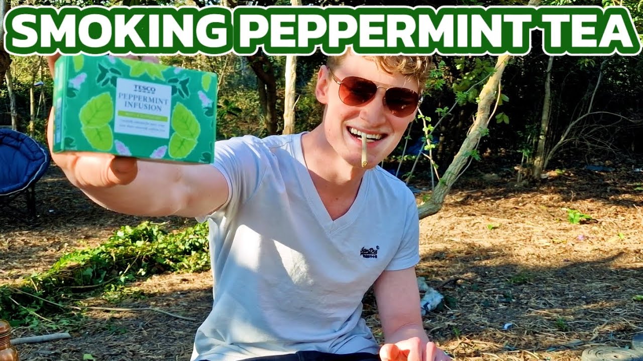 Smoking peppermint tea