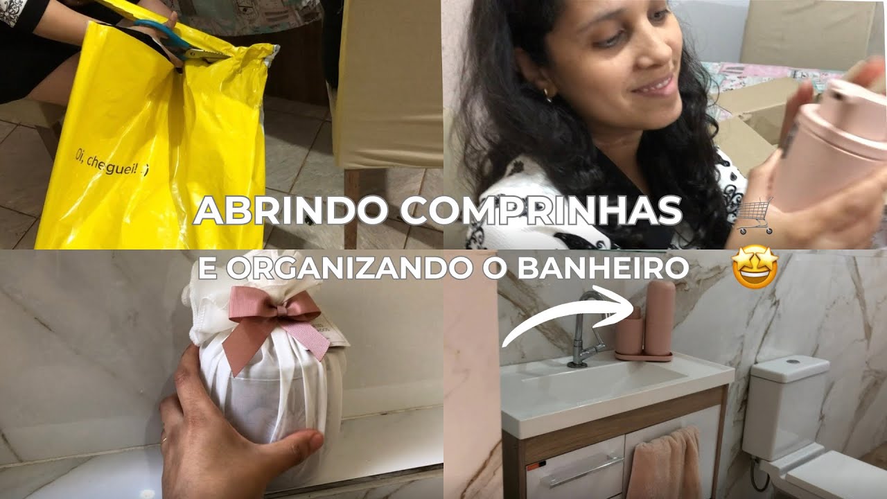 ROTINA EM CASA | COMPRINHAS E BANHEIRO ORGANIZADO
