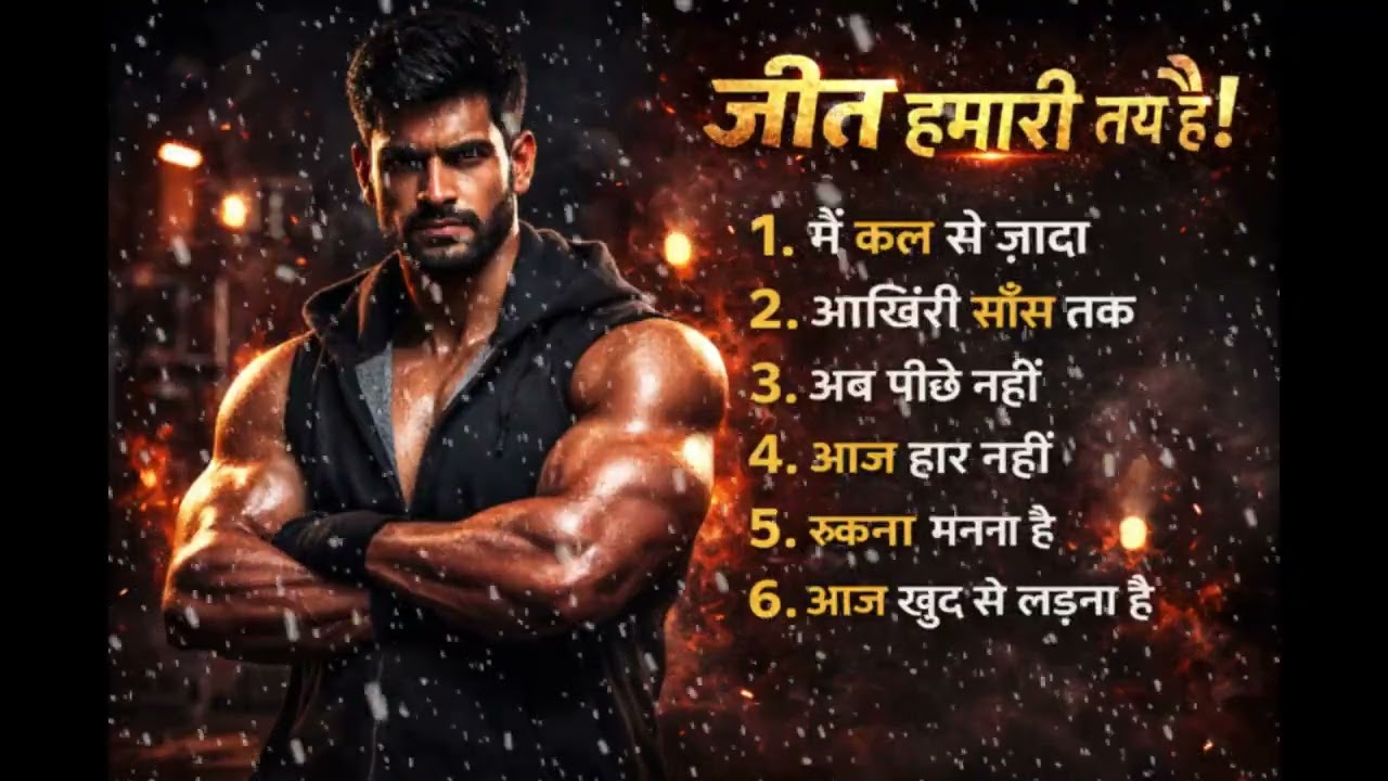 जीत हमारी तय है | Powerful Gym Motivation | Never Give Up