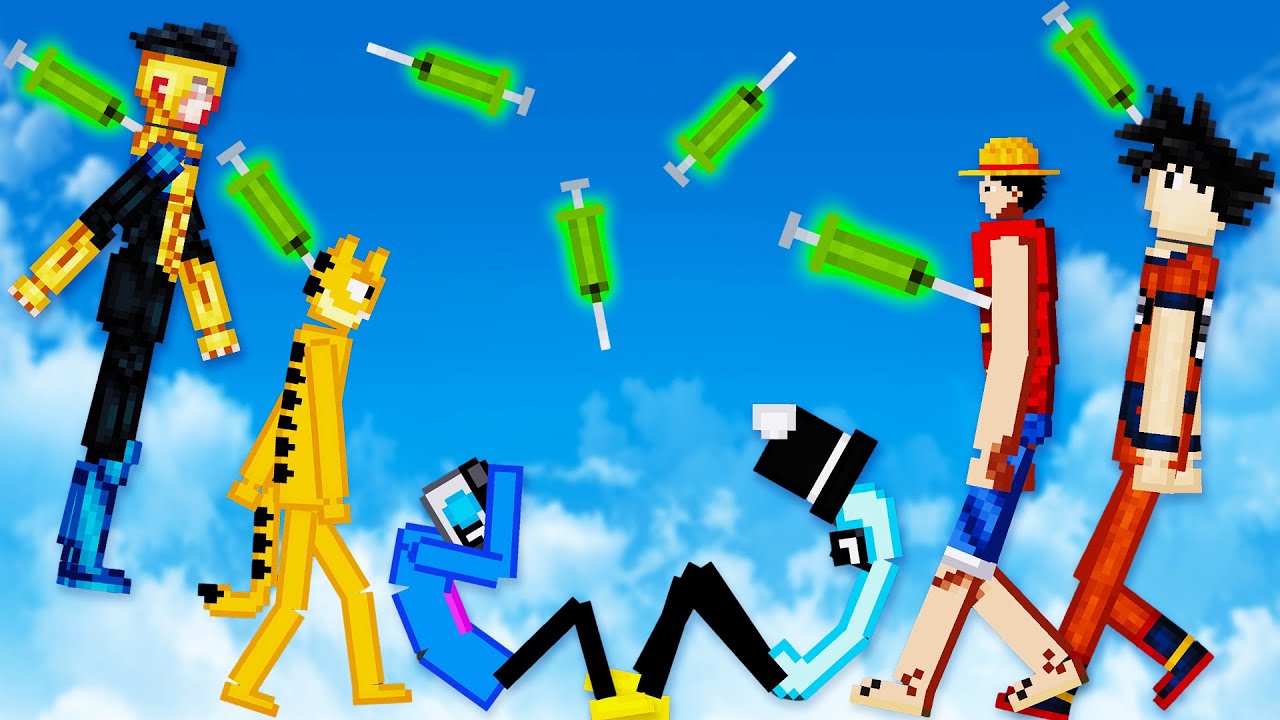 We Inject Mutations into Garfield, Luffy, Goku, Invincible and More in People Playground!