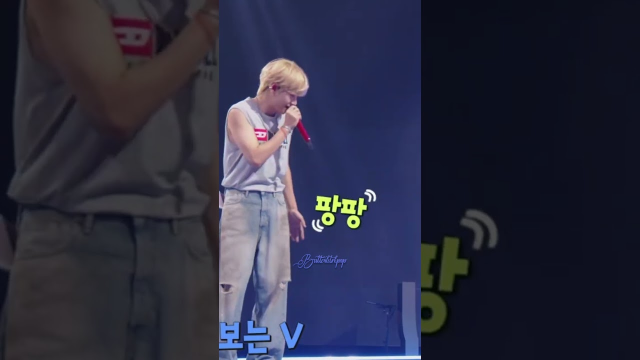 Taehyung asked ARMYs not scream as Yeontan might get scared 💜