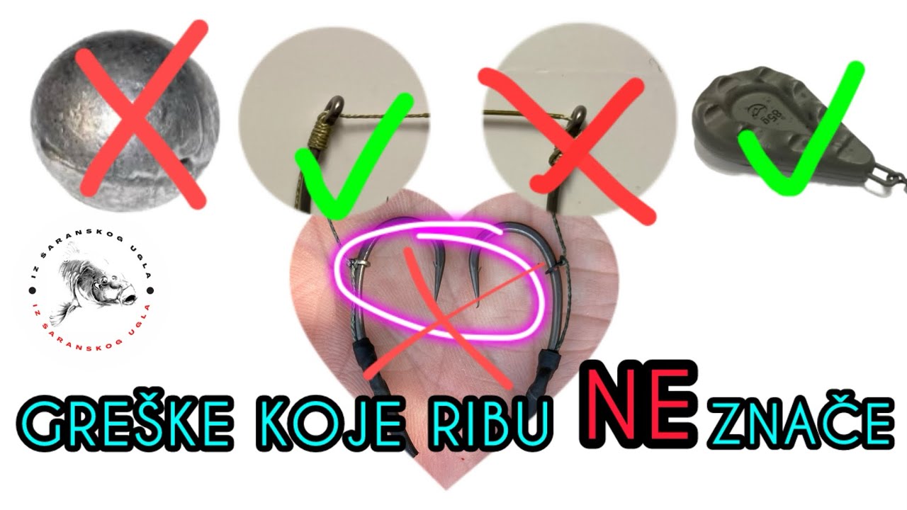 5 NAJČEŠĆIH grešaka u šaranskom ribolovu + BONUS VIDEO