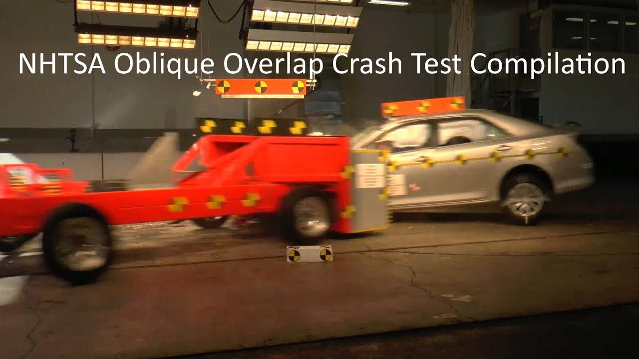 NHTSA Oblique Overlap Crash Test Compilation (10 Years & 20k Subscribers)