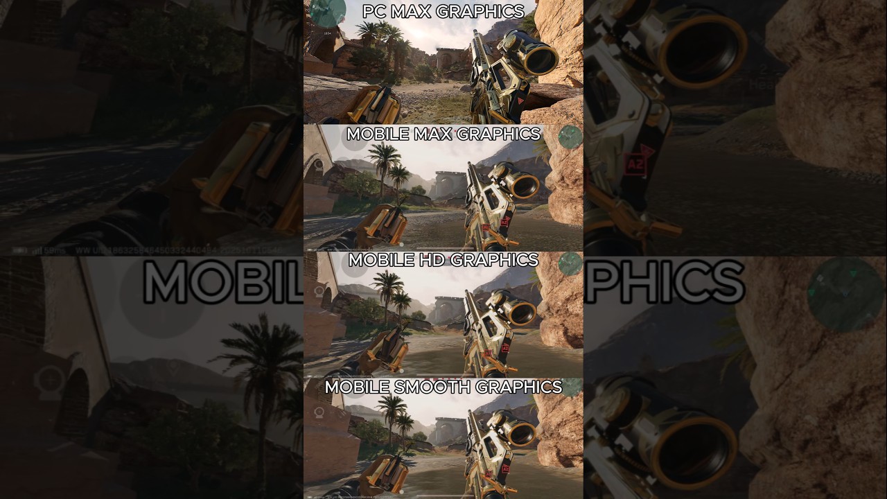 Delta Force Mobile Season 6 Graphics Comparison Pc vs Mobile #deltaforce