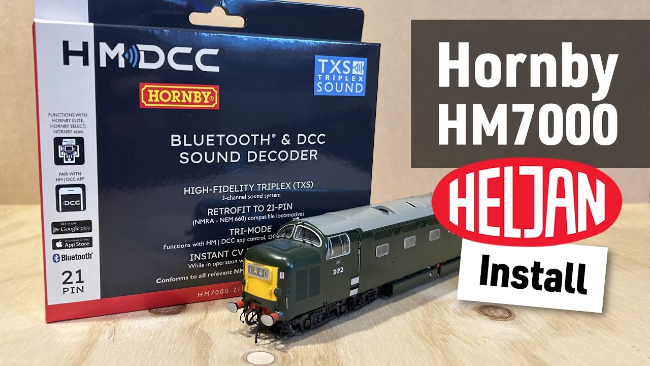 Установка декодера Hornby HM7000 TXS — Heljan DP2