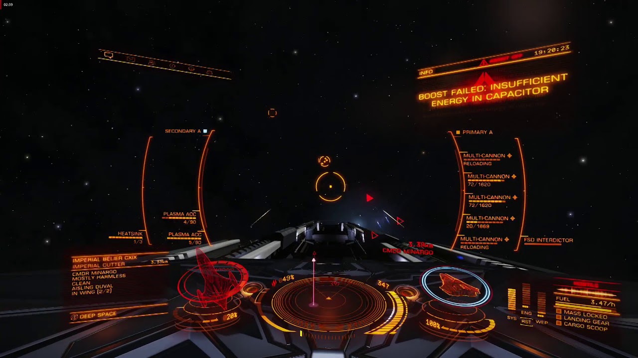 Federal Corvette vs 2 İmperial Cutter - Elite Dangerous Pvp.