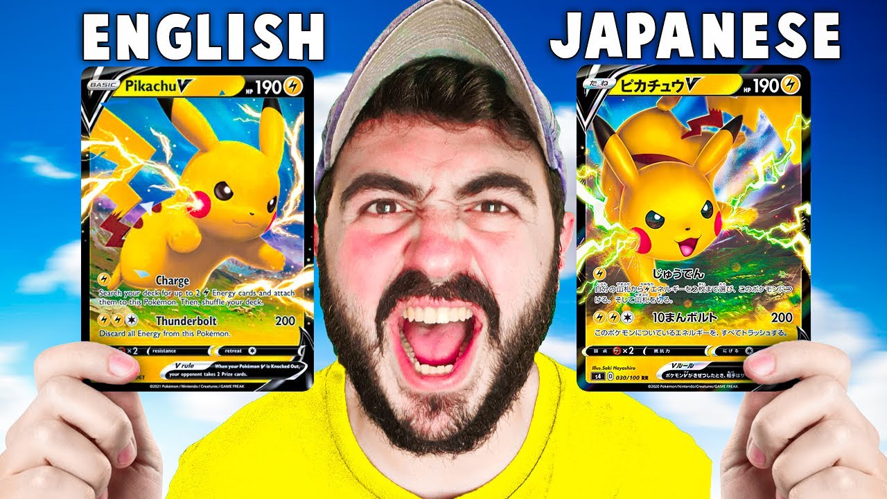 ENGLISH VS JAPANESE ΚΑΡΤΕΣ POKEMON