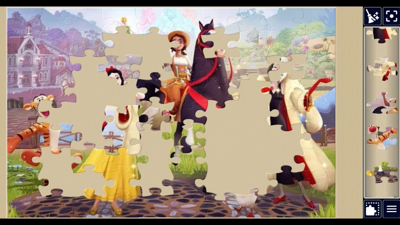 Snow White❄️👸Tinker Bell🧜‍♀️& Tigger✨Unlock All New Villagers🐯🍊🎉in Wishblossom Ranch🧩🧩jigsawpuzzle🧩🧩