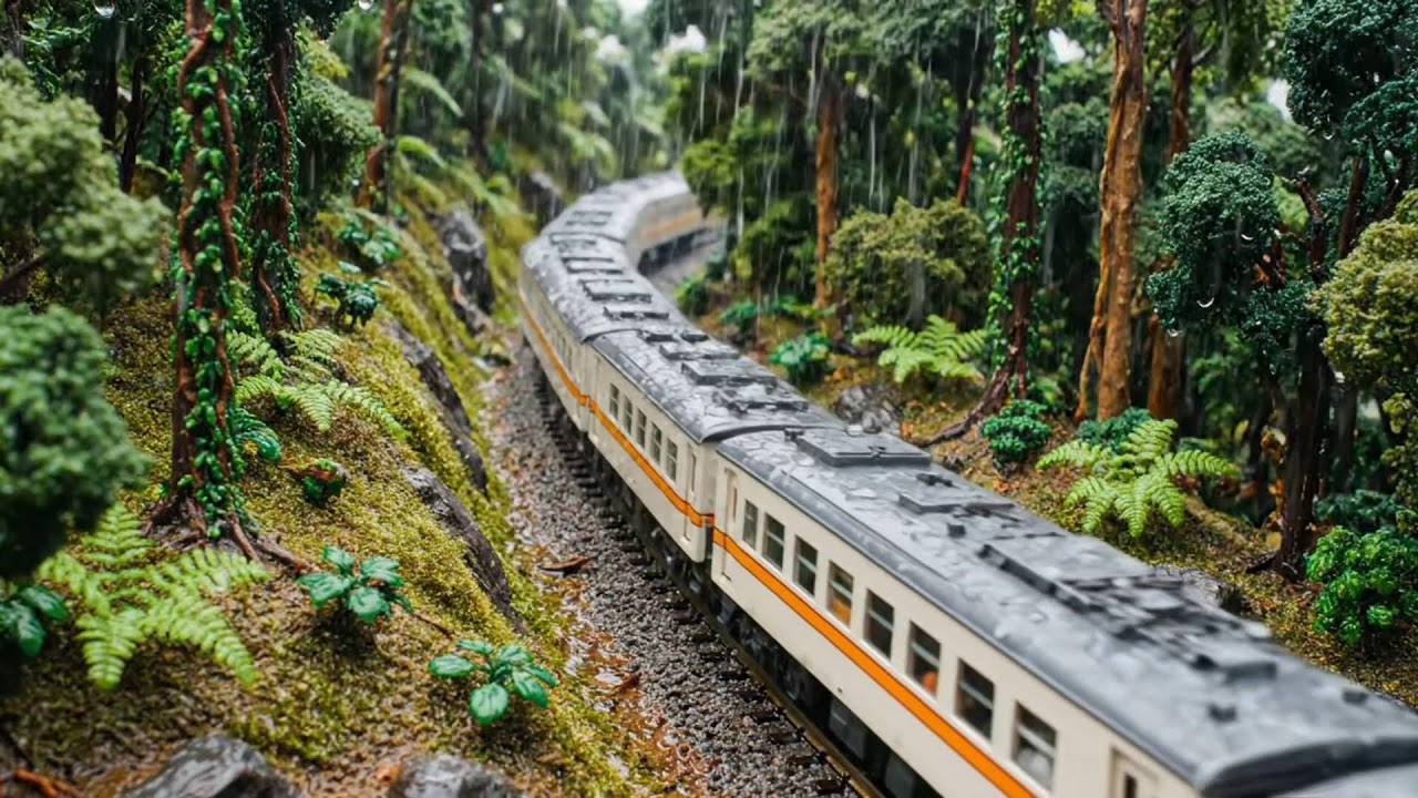 wadidaw !!!! kereta api bagus banget melewati pegunungan keren banget