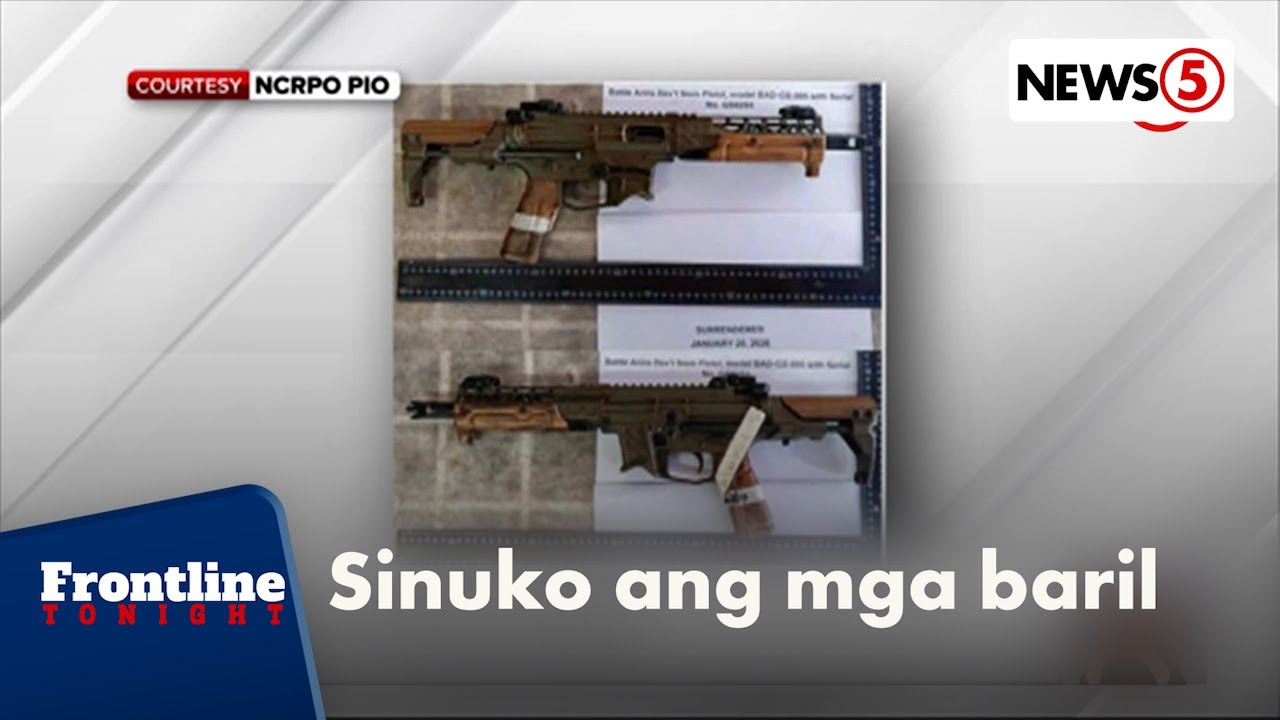 Limang baril ni Atong Ang, isinuko na ng kanyang abogado | Frontline Tonight