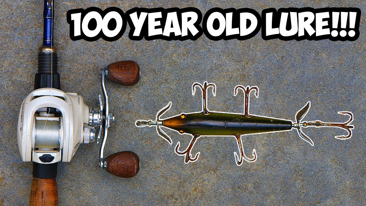 Fishing with 100 year old ANTIQUE fishing lures!