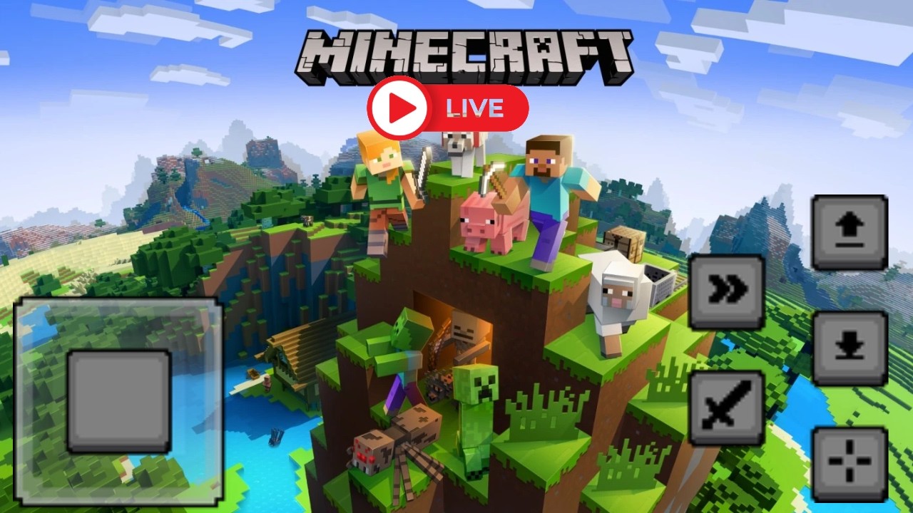 Minecraft relaxing gameplay walkthrough on mobile ep 1 building house (No commentary) 