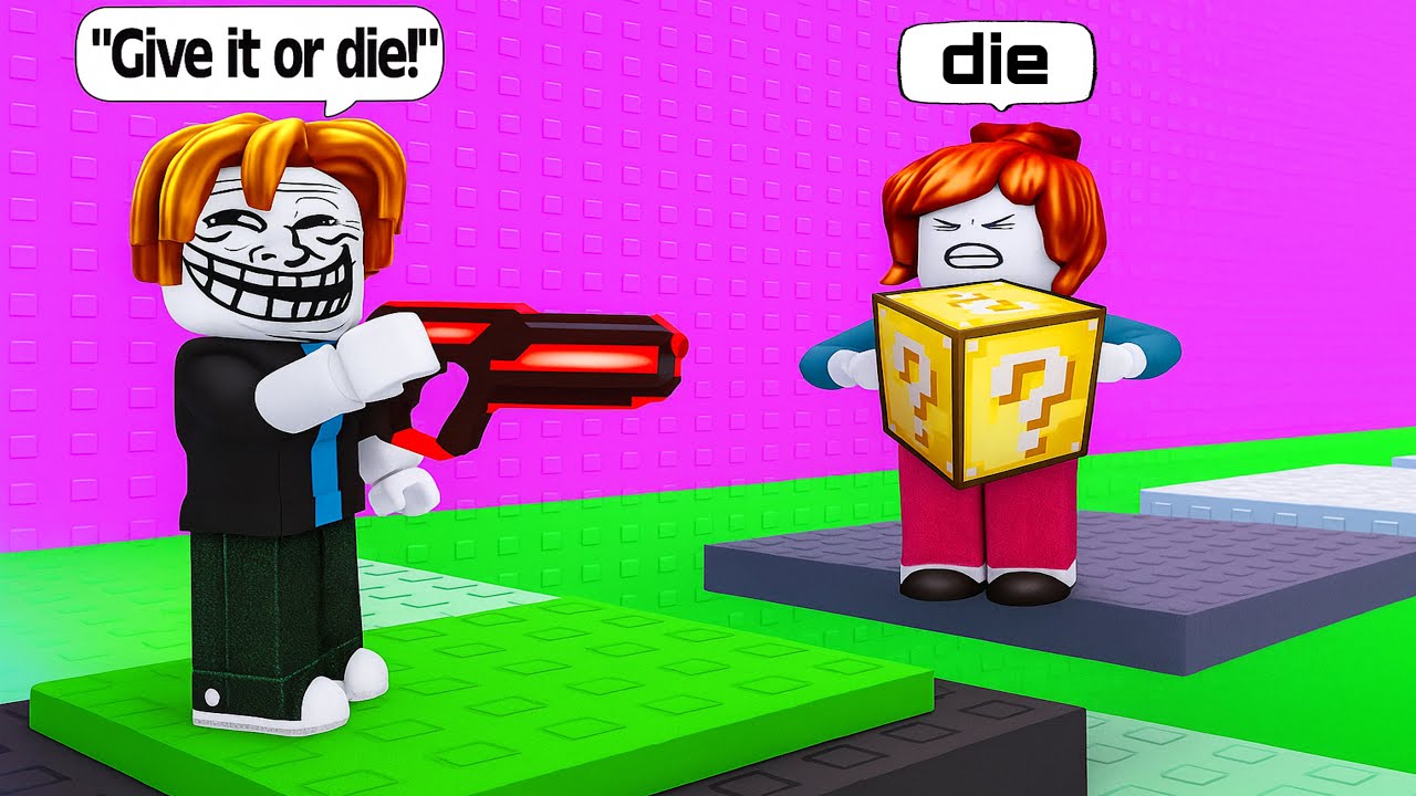 Roblox Lucky Block Troll Tower Funny Moments(Slap Tower)