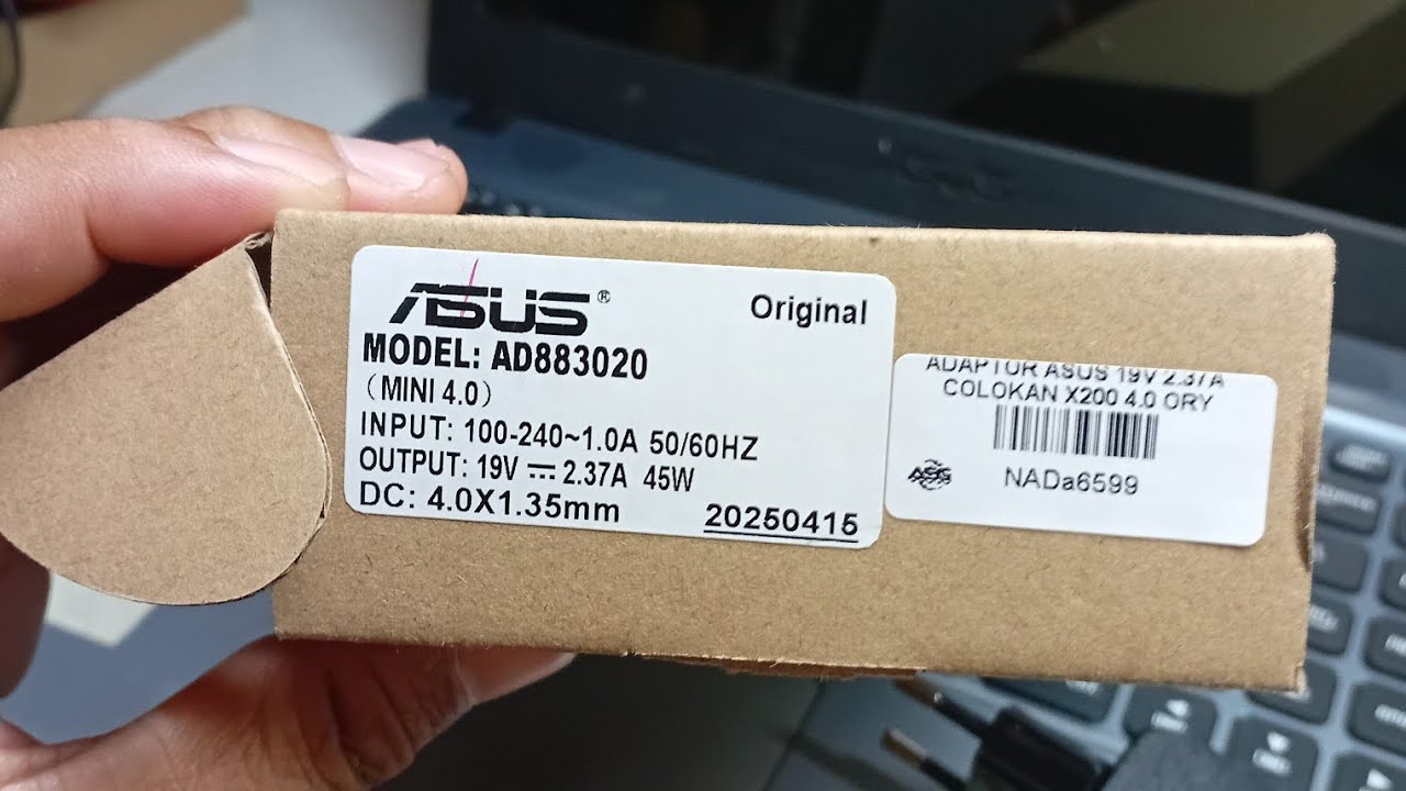 Unboxing charger laptop  Asus x441