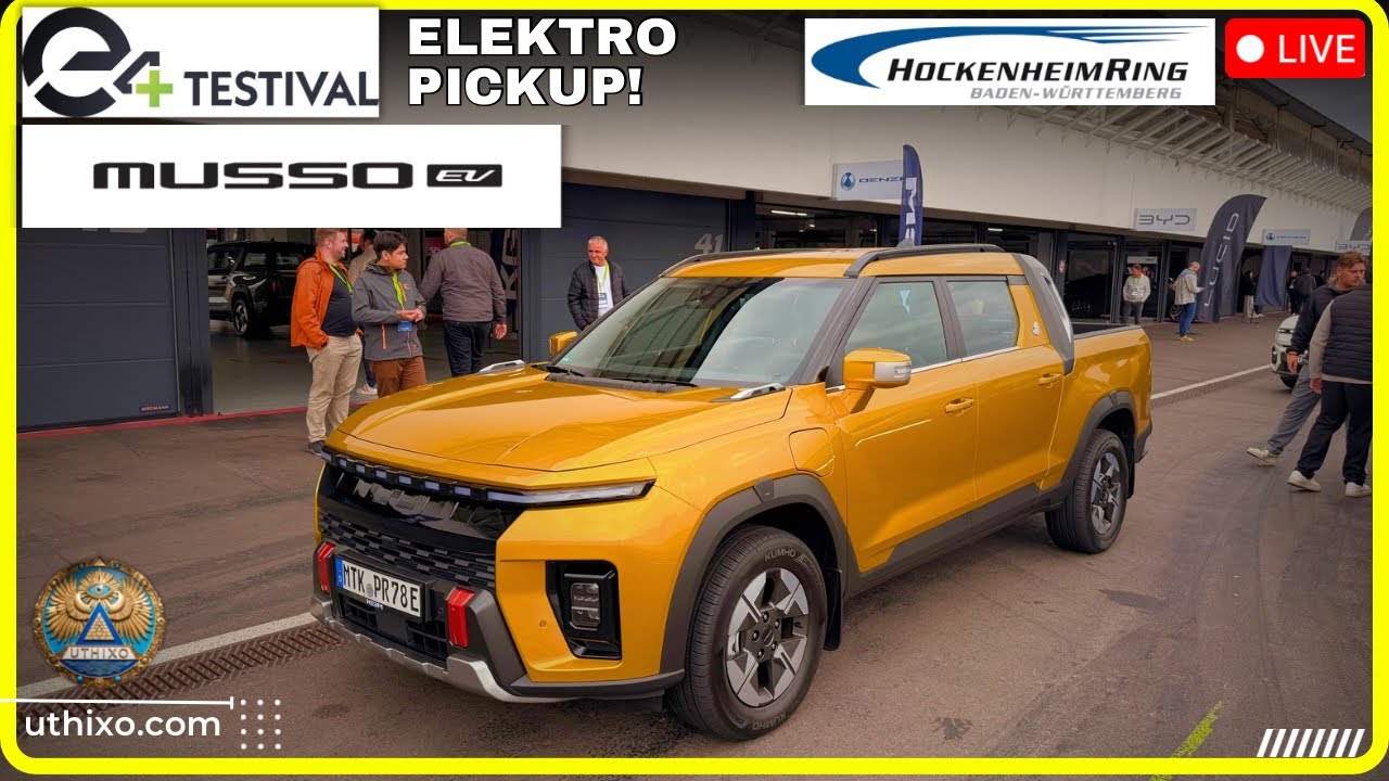 KGM Musso EV 2025 Elektro Pickup Vollgas Test | E4 Testival Hockenheimring
