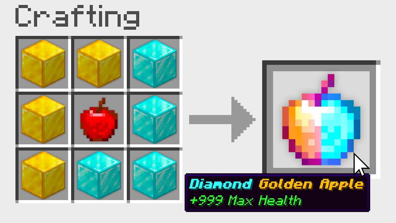 Minecraft UHC but you can craft GOD APPLES from any item..