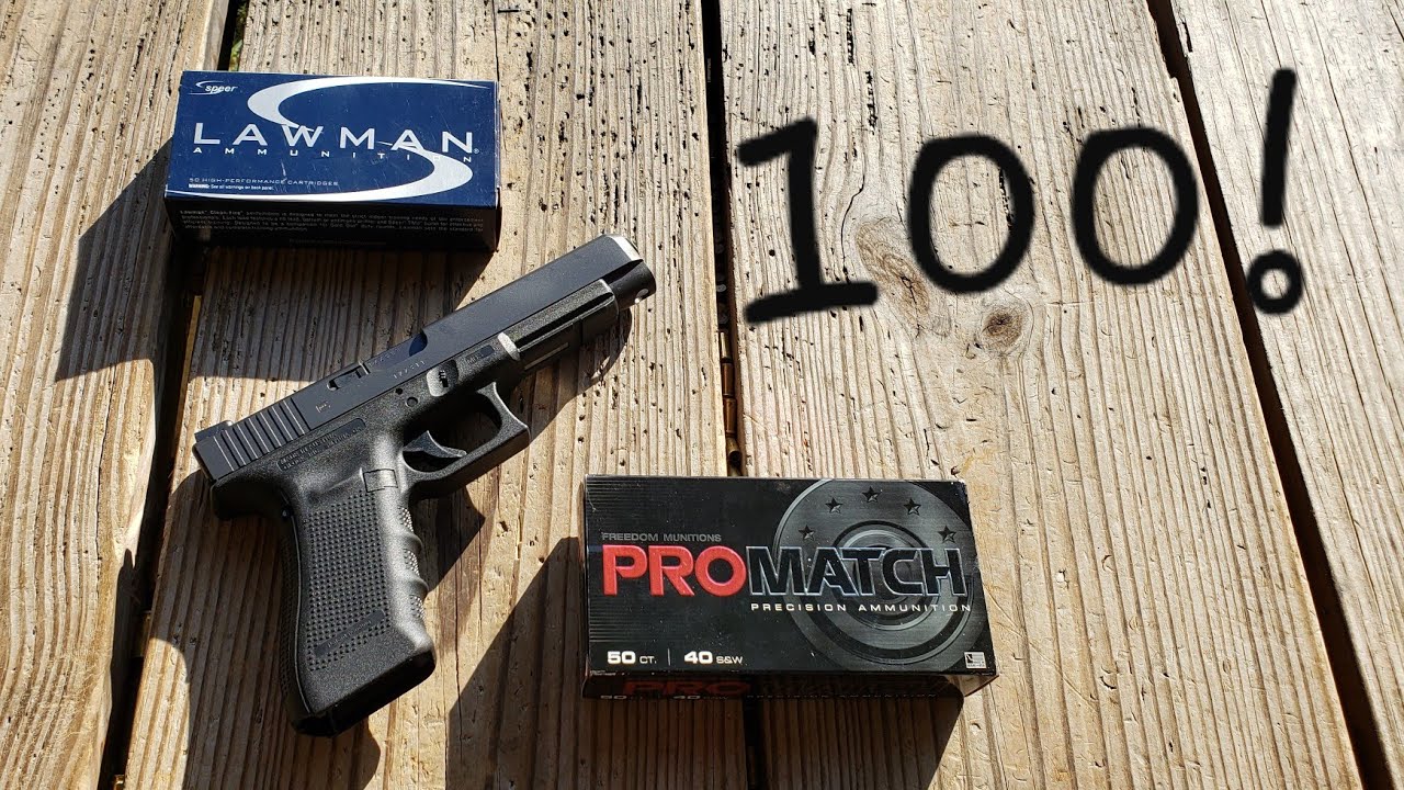 Glock 35: точный на 100 ярдов! G35 .40 S&W