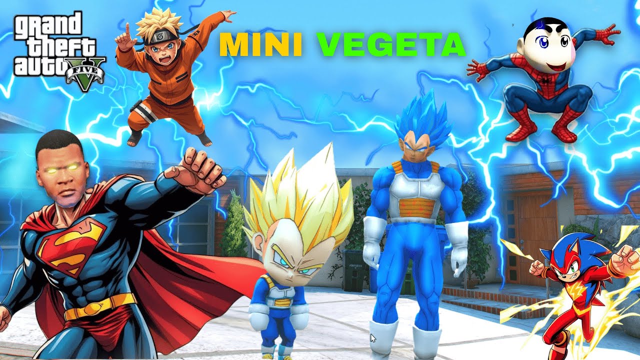 Franklin & Shinchan Finds MINI VEGETA as 6th Hero! 😳 His Powers Are INSANE! | GTA 5 Malayalam