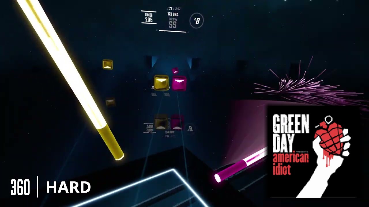 Beat Saber Green Day | Holiday [Hard (360 Degree)]