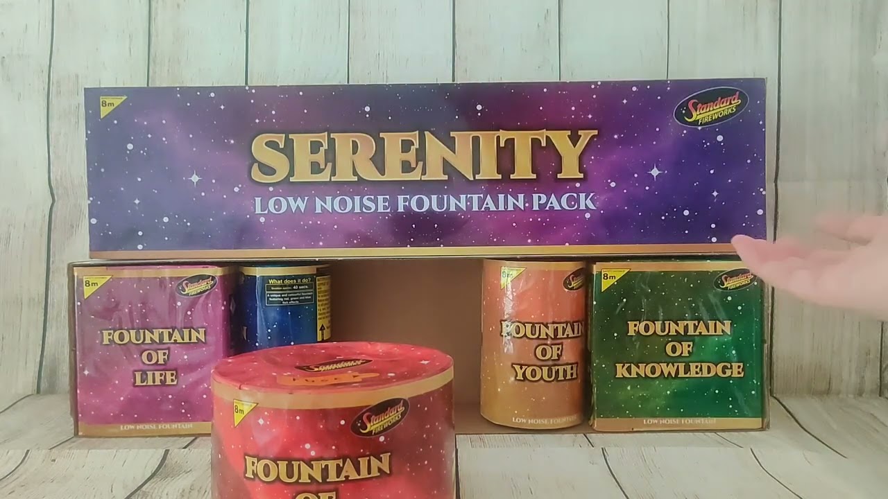 UNBOXING - Serenity Low Noise Fountain Pack by Standard Fireworks