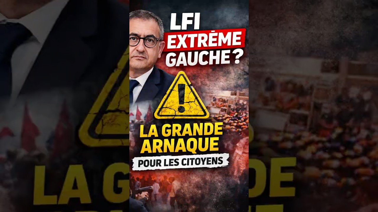 ✅ LFI qualifi&eacute;e d&rsquo;extr&ecirc;me gauche : la vraie arnaque pour les citoyens ‼️⚠️