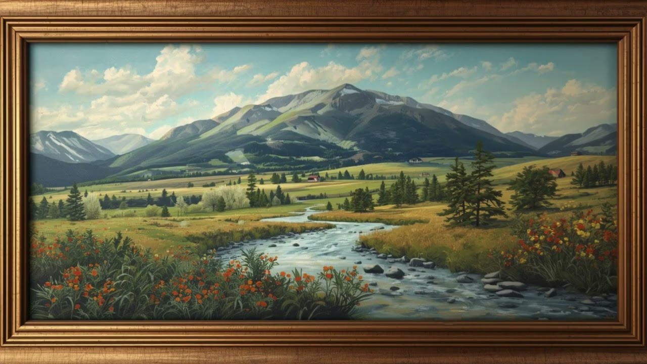 4K Mountain Landscape Wallpaper for TV | Peaceful Nature Art | Smart TV Screensaver & Ambient Mode
