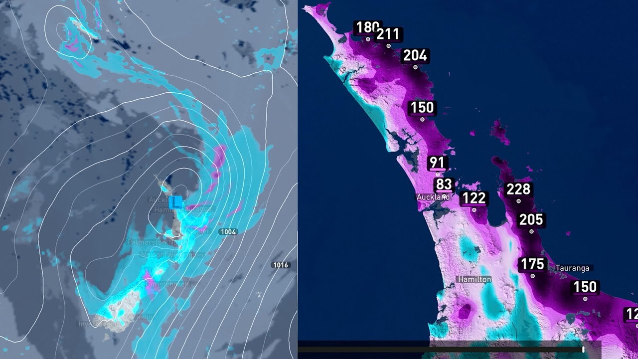 Tue Update: TWO Low Pressure systems bring rain