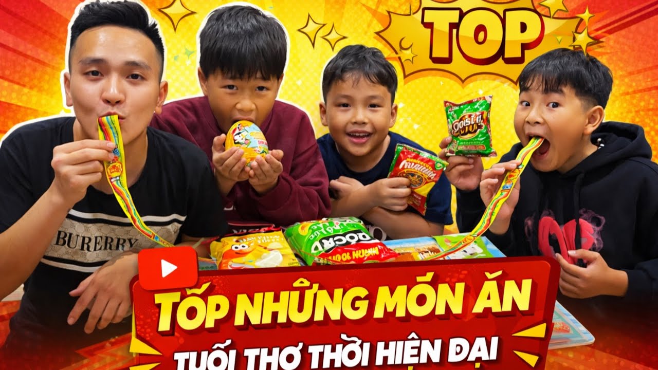 TỐP các món ăn tuổi thơ, Thời Nay , Thời Hiện Đại . Ai cũng từng ă.n . Lạc Tv