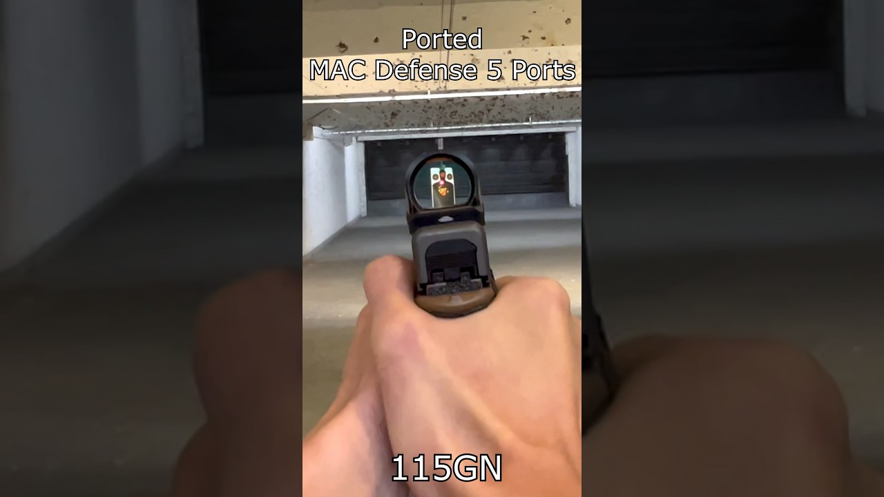 Ported Barrel Glock vs Non Ported Glock