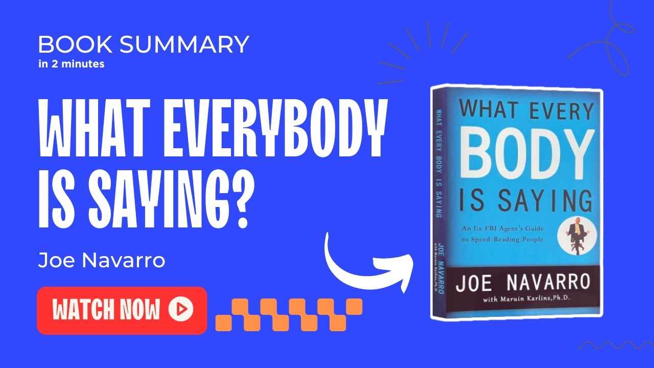 What Every Body is Saying | Animated Book Summary in 2 minutes | FastAndCurious.art