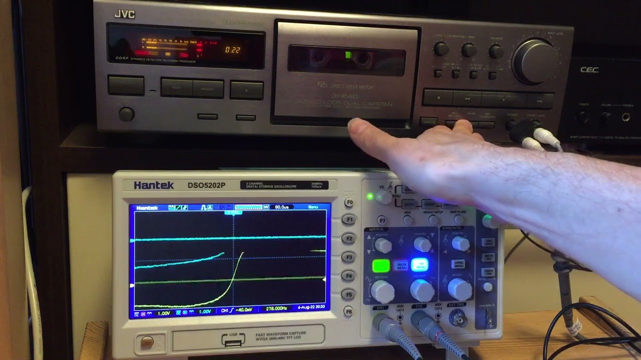 JVC TD-V661 меандр сквозной канал