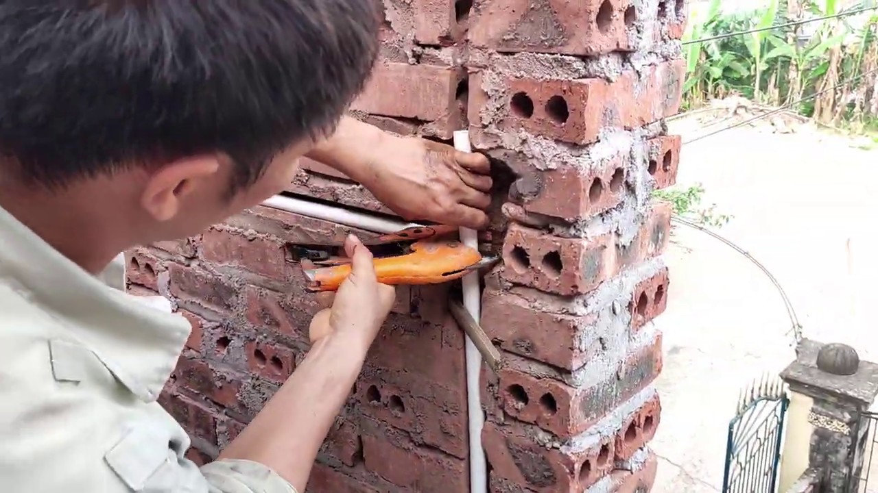 Kỹ thuật đặt ống luồn dây điện âm tường - Điện Nhà Quê