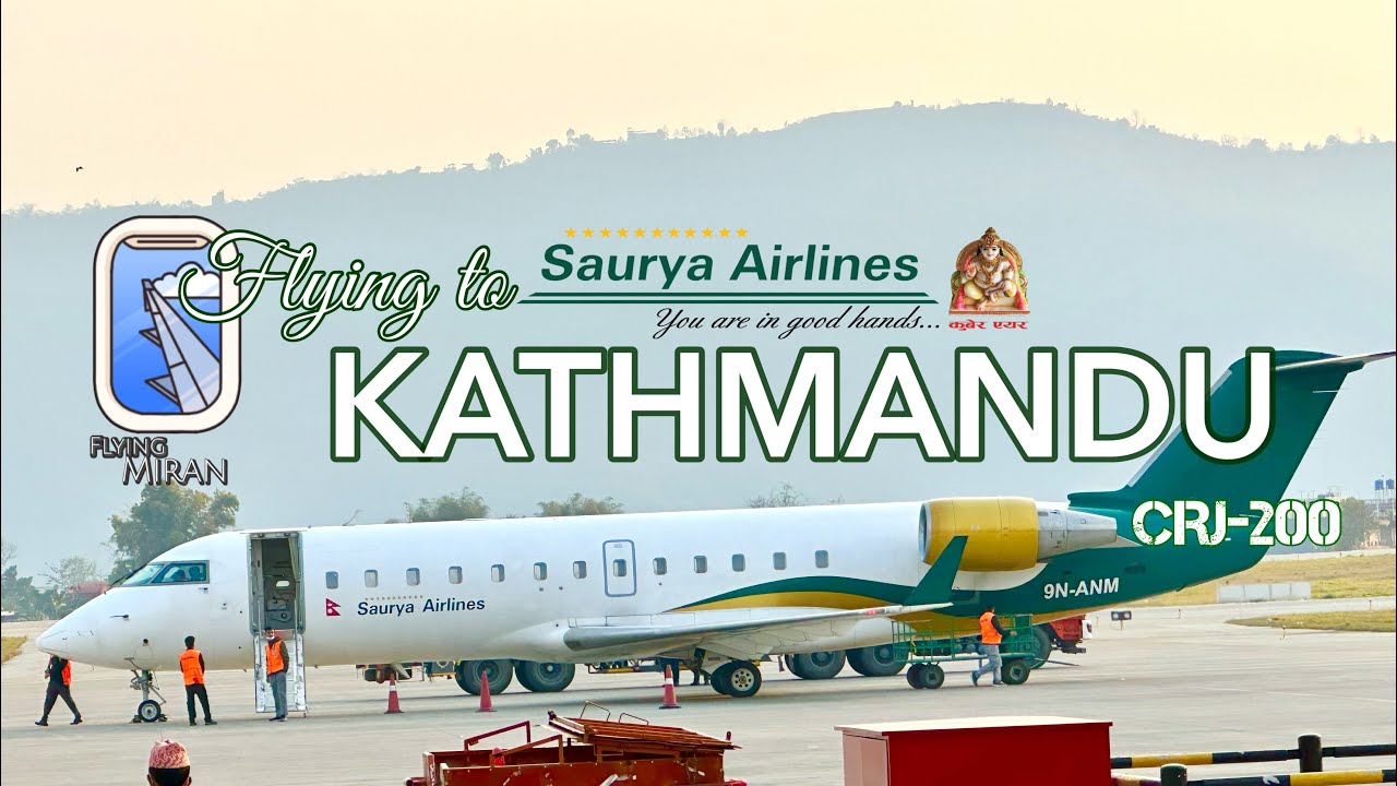 Flying on CRJ -200 | Saurya Airlines | Nepal | First time