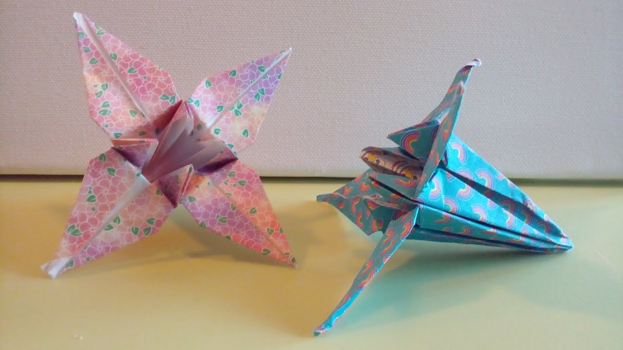 origami facile : la fleur d'iris (flower par Alexandre, 6 ans)