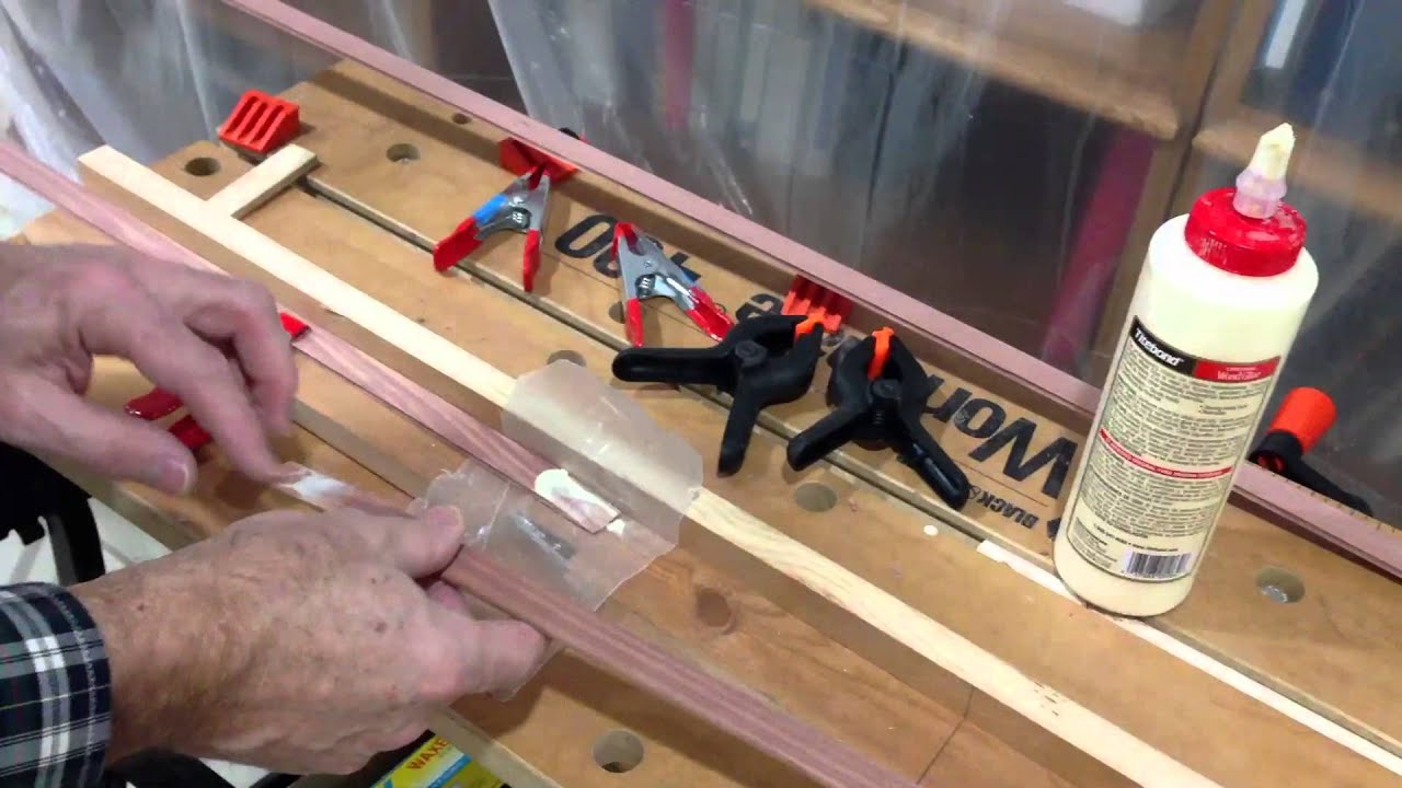 Scarfing cedar strips