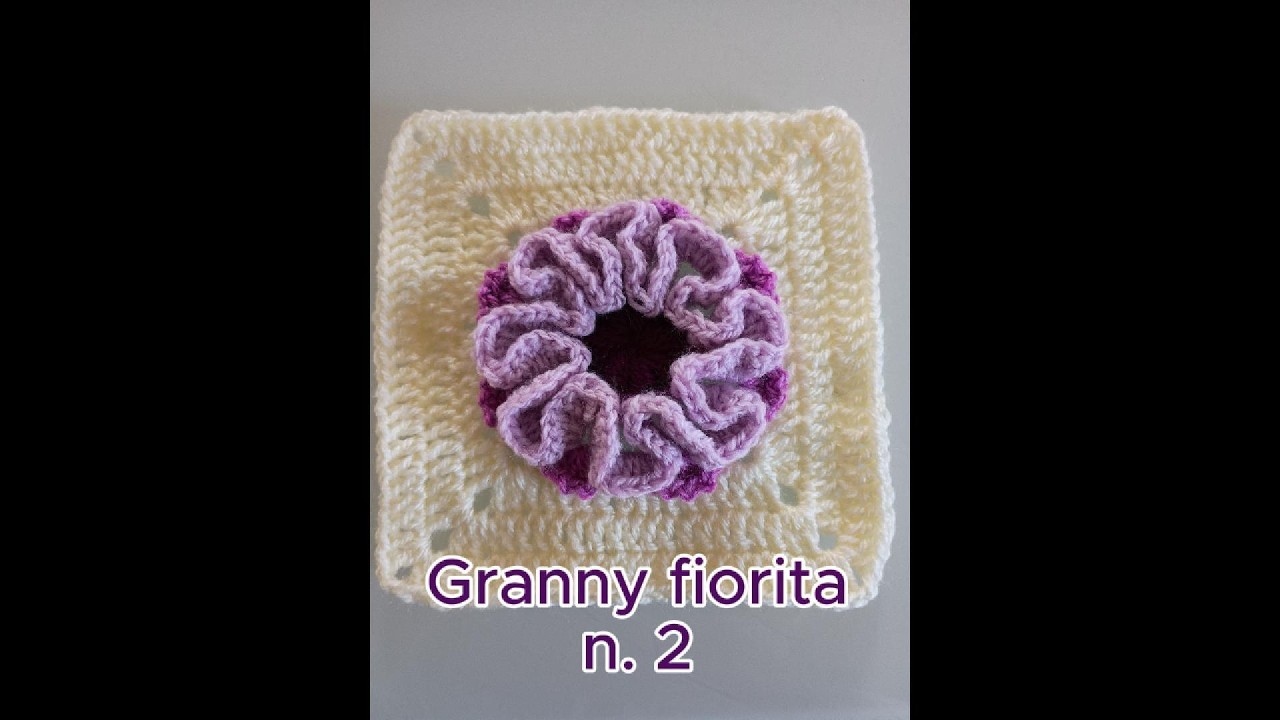 Granny fiorita n.2 🌸 dal fiore “riccio” alla granny square all’uncinetto