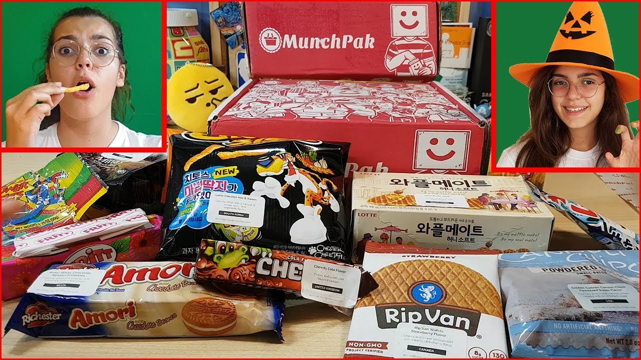 Per Halloween ASSAGGIO cibi snack da tutto il mondo (unboxing MunchPak by Giulia Guerra)