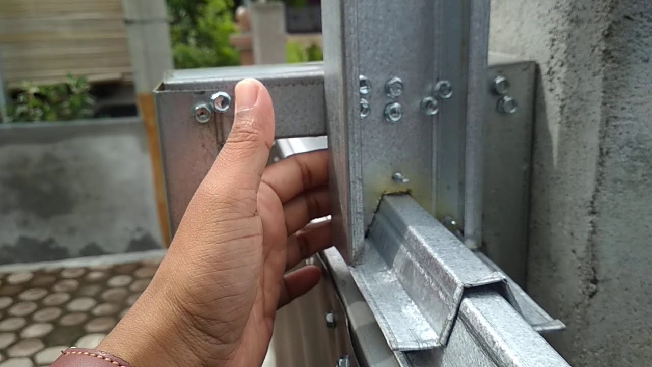 Teknik Membuat Roda & Rel Pintu Pagar Geser/SlidingDoor Baja Ringan Dijamin Ringan ketika Buka Tutup