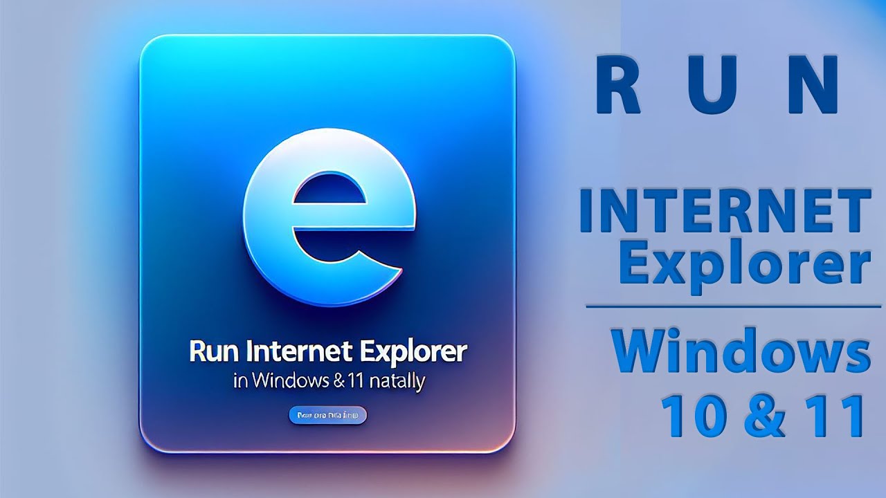 Internet Explorer 11 Hack in 2024 | Run Native IE in Windows 10 & 11
