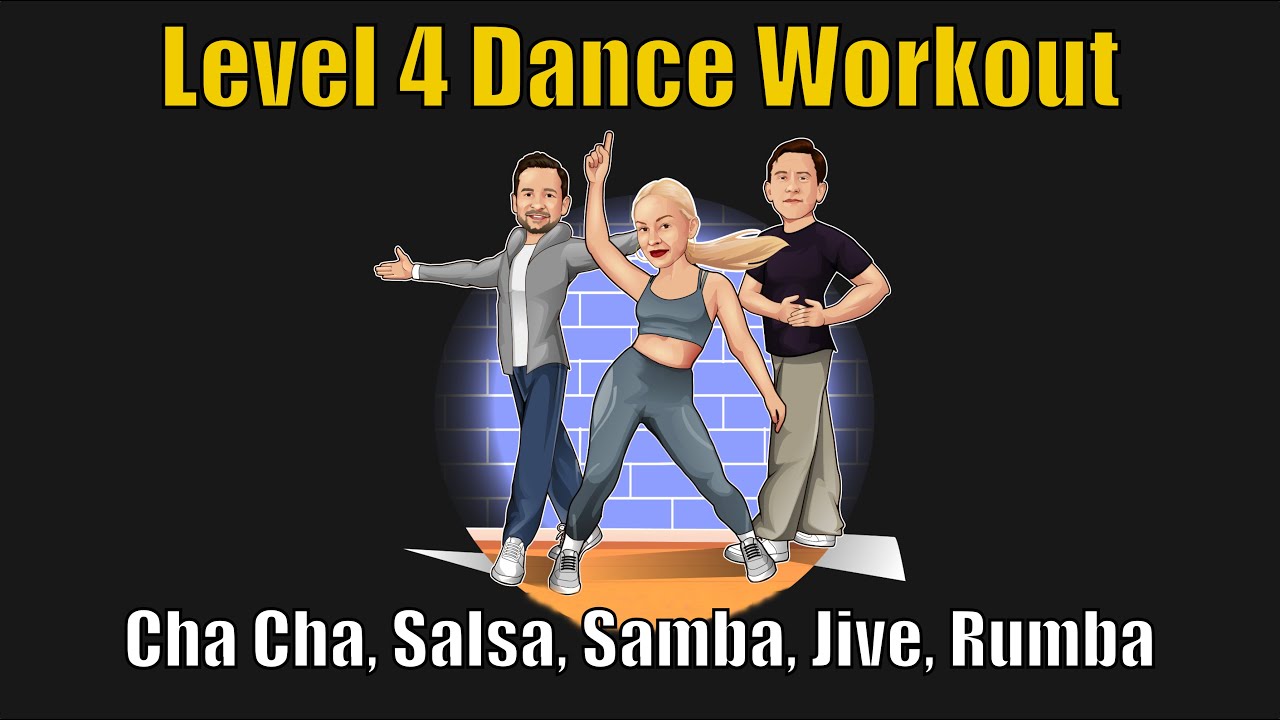 15 Minute Level 4 Cha Cha, Salsa, Samba, Jive and Rumba | Follow Along Dance Routine