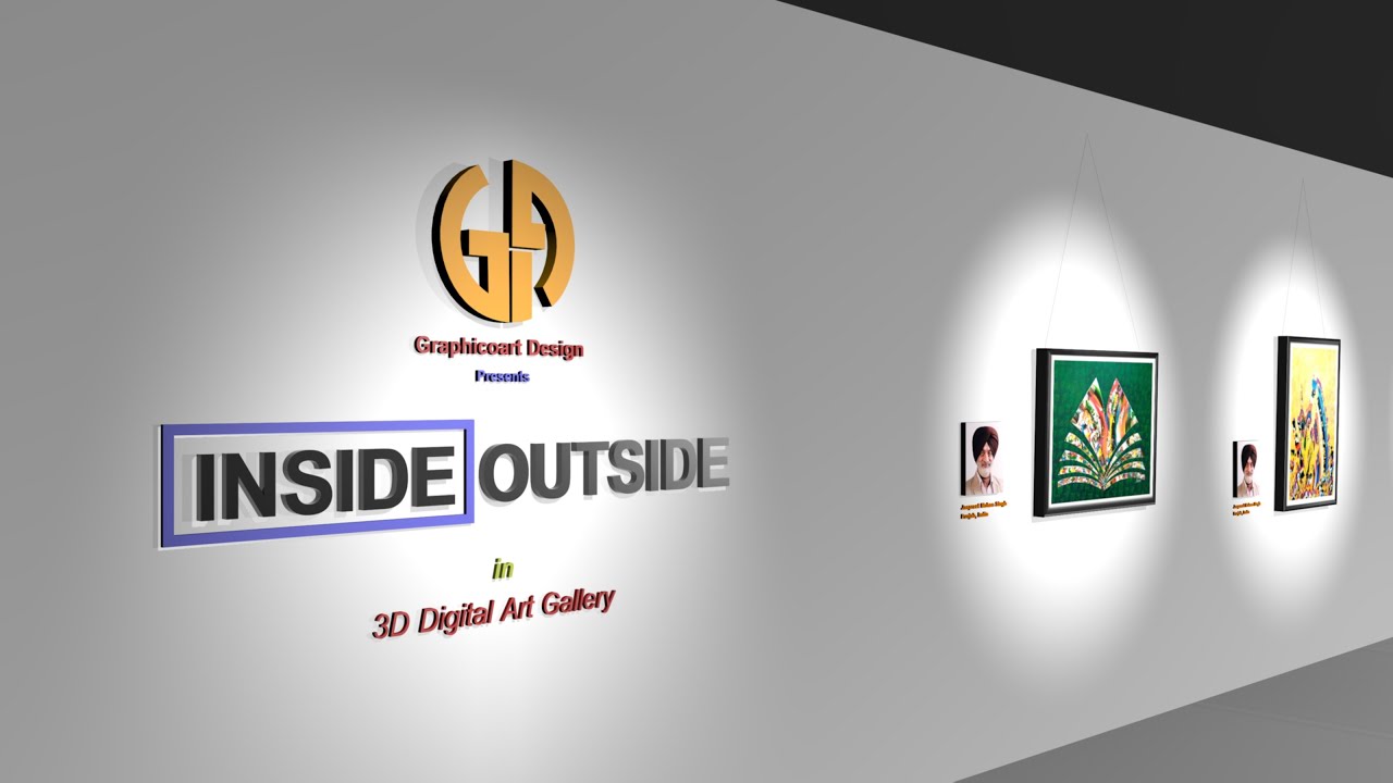 Inside-Outside, 11th National Online Art Exhibition in 3D Digital Art Gallery By Graphicoart Design