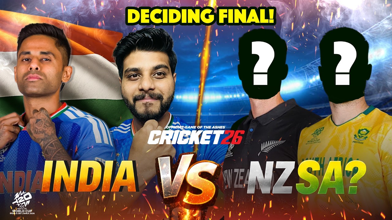 🔴 INDIA vs NZ/SA LIVE 🔥 Deciding Final Match | Cricket 26 Gameplay | Road to Trophy 🏆